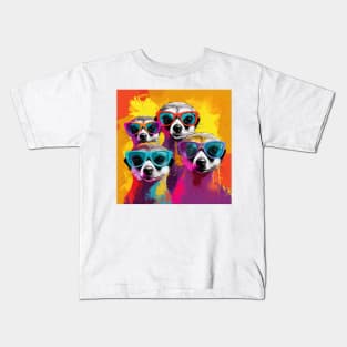 Hipster Meerkats 3 Kids T-Shirt